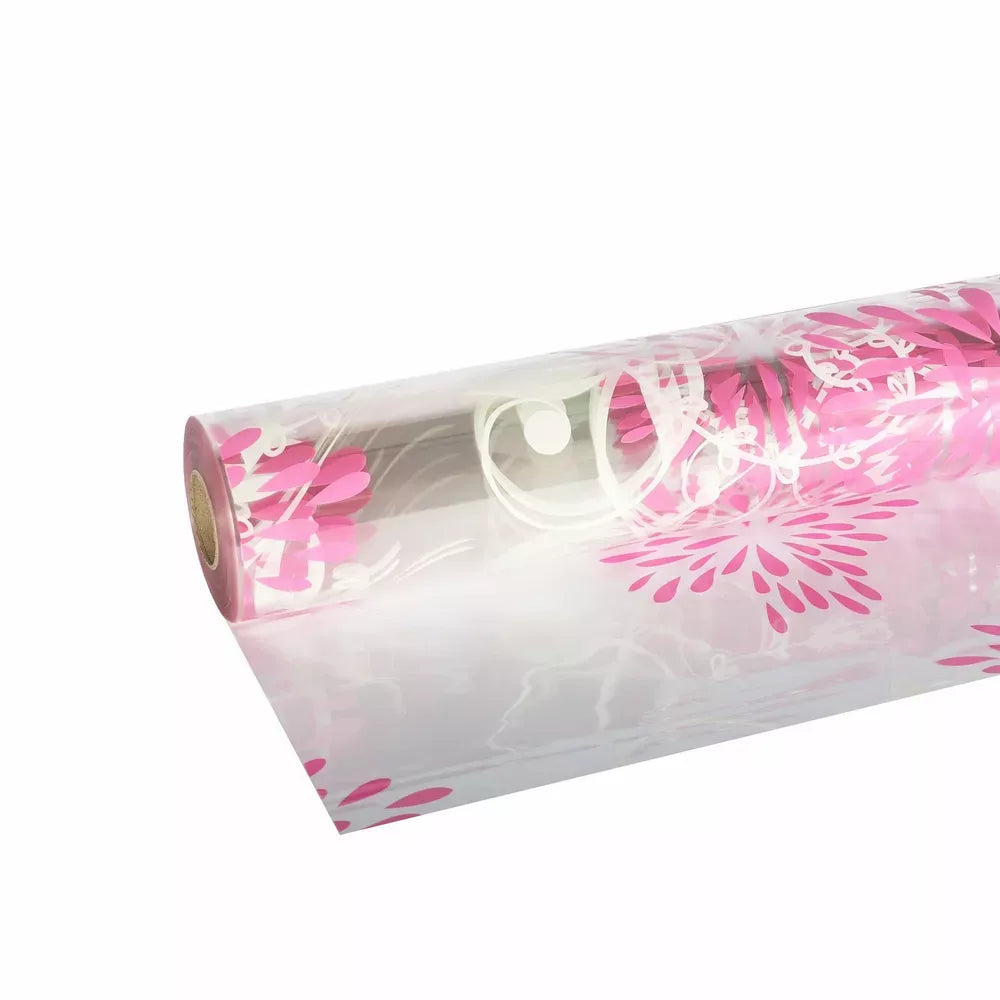 Film Roll White/Pink Starburst 80cm x 100m