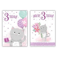 Poppyhill C50 Birthday Age 3 12pk