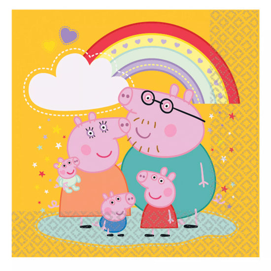 Unique Peppa Pig Lunch Napkins 16pk