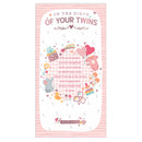 Prelude 6-pack newborn twin cards C55 with cute baby illustrations and soft pastel designs for celebrating new arrivals