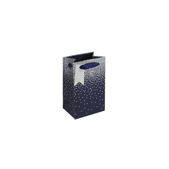 Navy And Silver Ombre Perfume Gift Bag 6pk