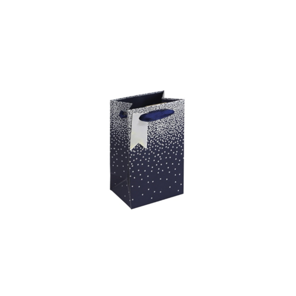 Navy And Silver Ombre Perfume Gift Bag 6pk