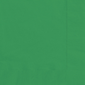Unique 20 Pack Luncheon Napkins Emerald Green