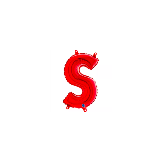 Grabo Foil Balloon Red 14" Letter S