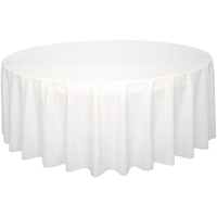 Unique Tablecover Bright White Round 84