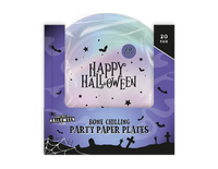 Gem Imports 20 Pack Plates Paper Holographic Bats