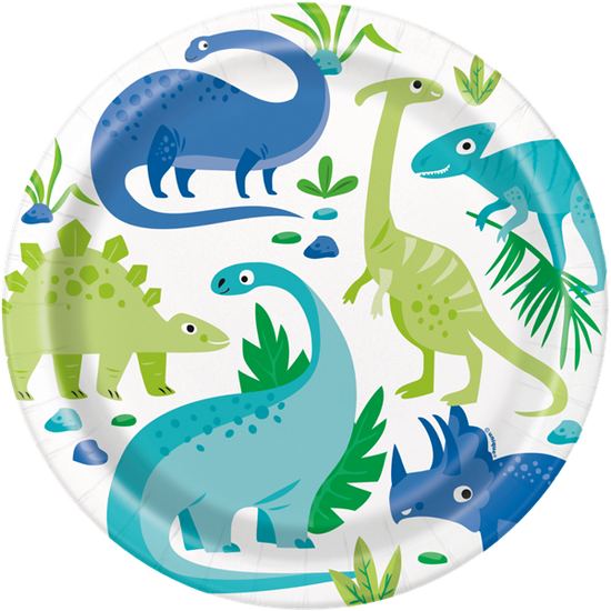 Unique 8 Pack Plates Dinosaur Party 9