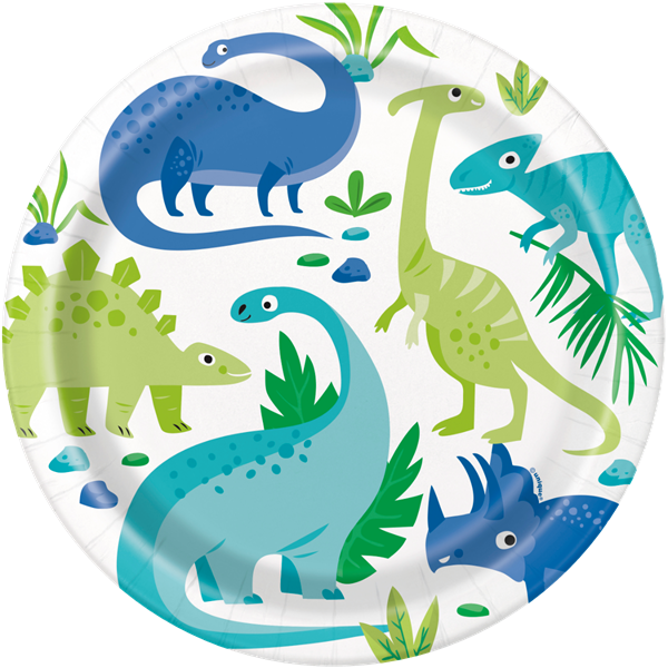 Unique 8 Pack Plates Dinosaur Party 9