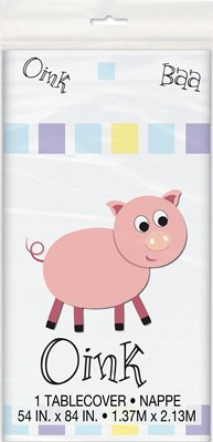 Unique Tablecover Farmyard Party 54" x 84