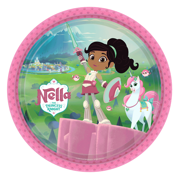 Amscan 8 Pack Plates Nella The Princess Knight