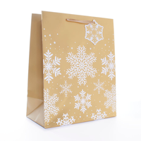 Tiger Feet Gift Bag Snowflake Large 12pk