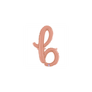 Grabo Foil Balloon Rose Gold 14" Letter B