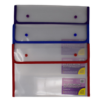 Reach Stationery 12 Pack Button Wallet Double A4