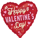 Anagram Retro Valentine 18" Foil Balloon