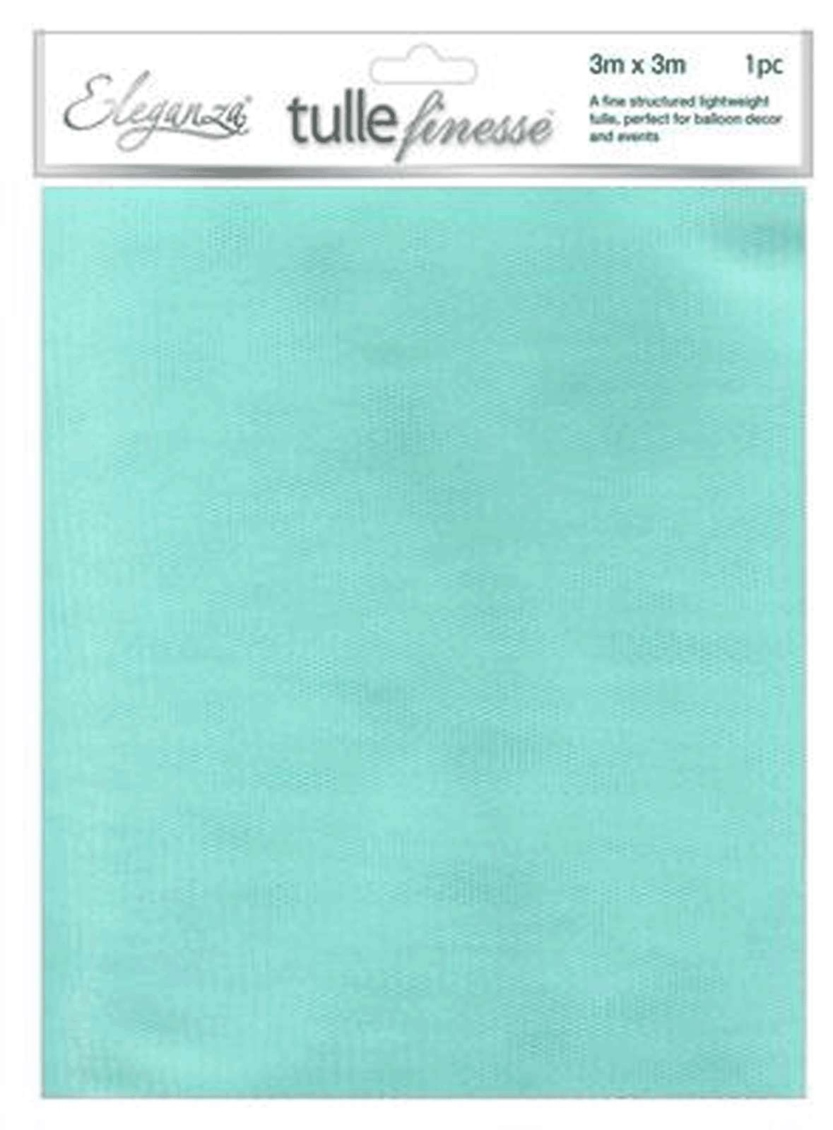 Eleganza Tulle Square Turquoise 3x3m