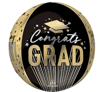 Anagram Graduation Stripes 16" Orbz Balloon