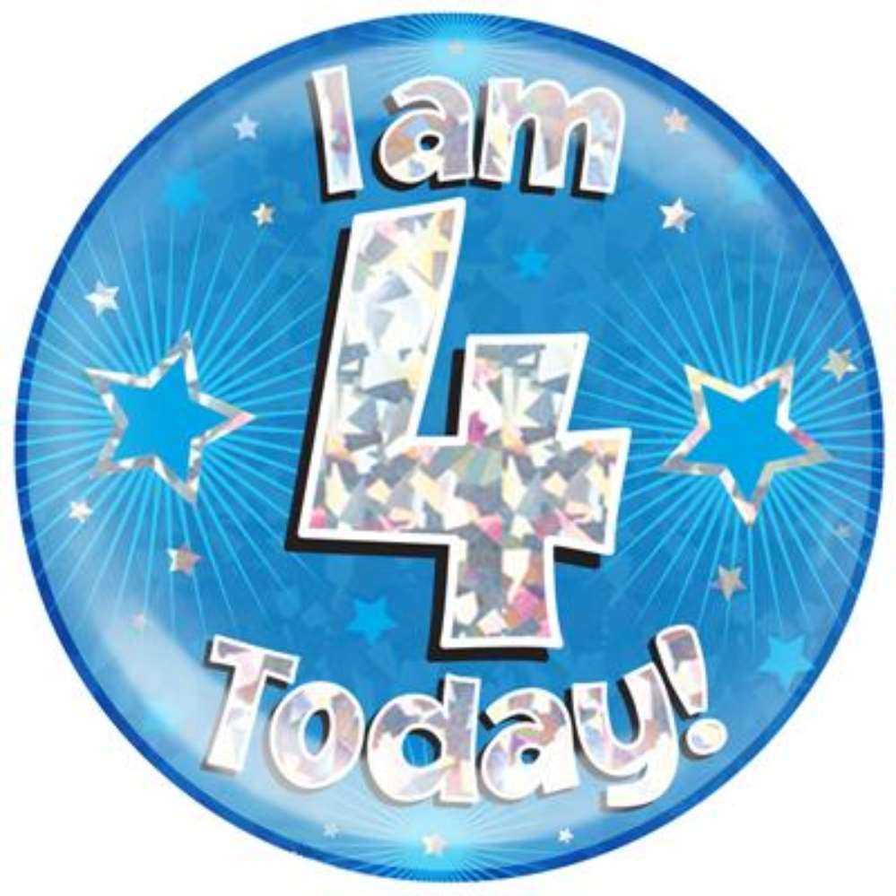Oaktree Badge 4 Today Blue Jumbo 6
