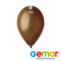 Gemar Standard Brown 13" Latex Balloons 50pk