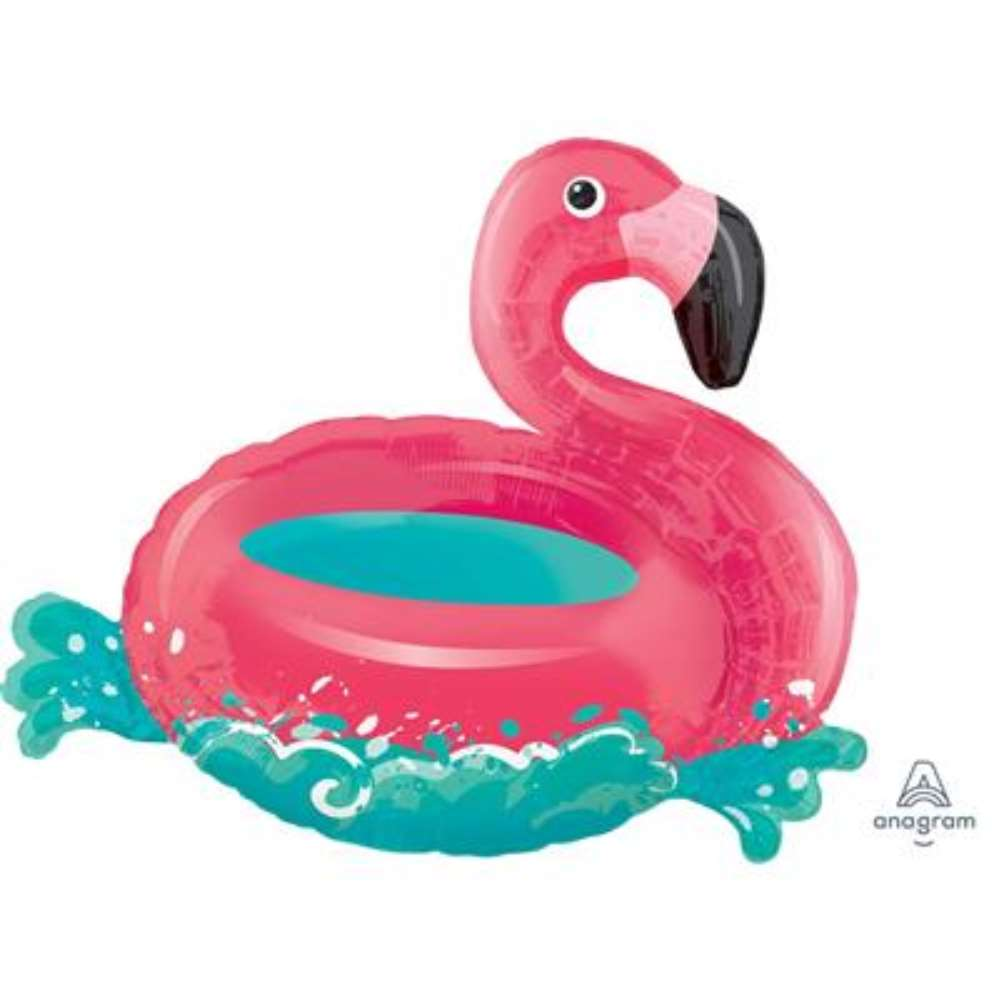 Anagram Foil Balloon Floating Flamingo 30"