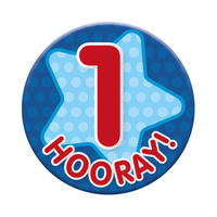 Small Badges Age 1 Male 6pk