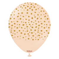 Kalisan Cheetah Blush/Gold 12" Latex Balloons 25pk