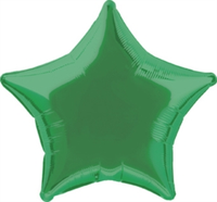 Unique Foil Balloon Green Star 20