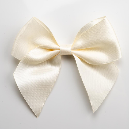 Italian Options 6 Pack Ribbon Bows Ivory 10cm
