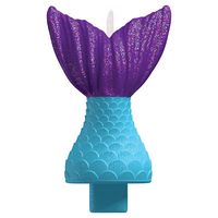 Amscan Party Candle Mermaid Tail 13cm