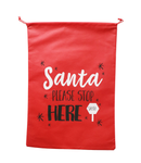 Uncle Bills Santa Sack Stop Here 70x48cm