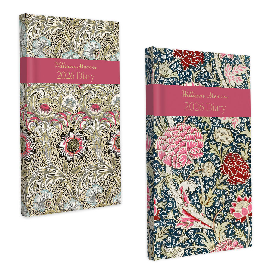 Diary Slim William Morris 2027 24pk