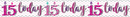 Age 15 Birthday Female Banner 2.6M 6pk