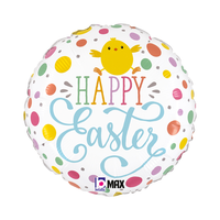 Grabo Foil Balloon Easter Dots Chick 18