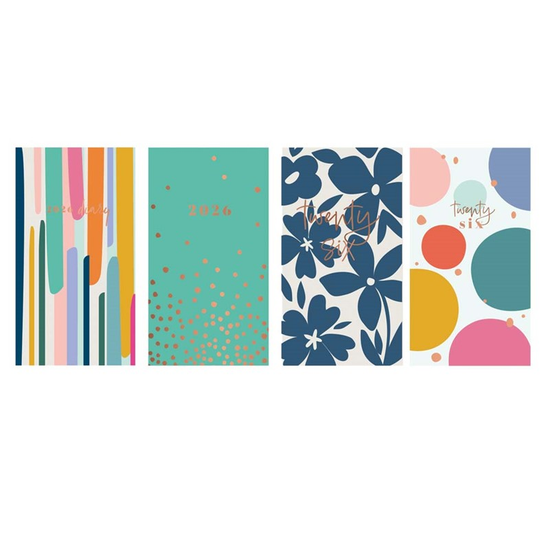 Diary Slim WTV Contemporary Assorted 2027 24pk