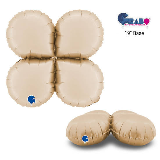 Grabo Satin Cream Round 19" Balloon Base