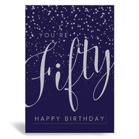 Prelude Pzazzle C50 Birthday Age 50 6pk