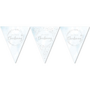 Blue On Your Christening Paper 12ft Flag Bunting