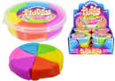 Kandy Toys 12 Pack Fluffy Putty Rainbow 168g