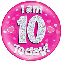 Oaktree Badge 10 Today Pink Jumbo 6