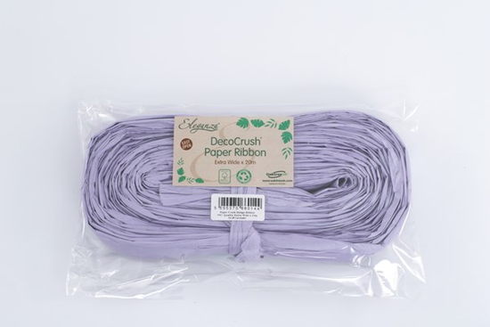 Eleganza Decocrush Paper Ribbon Lavender 20m