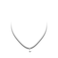 8pk Latex Balloons White