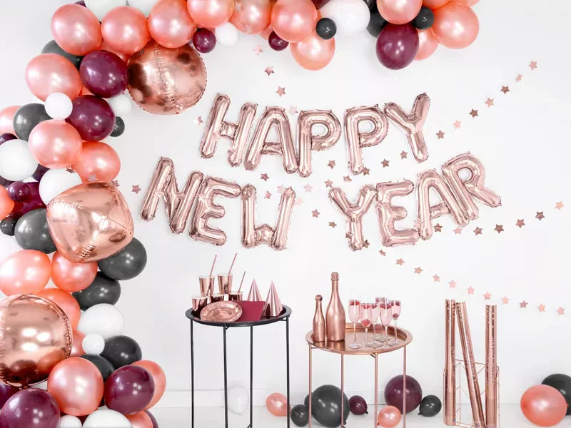 PartyDeco Metallic Rose Gold Ball 16" Foil Balloon