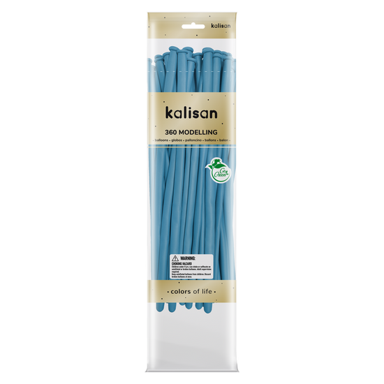 Kalisan 360 Nozzle Up Latex Fashion Baby Blue 50pk