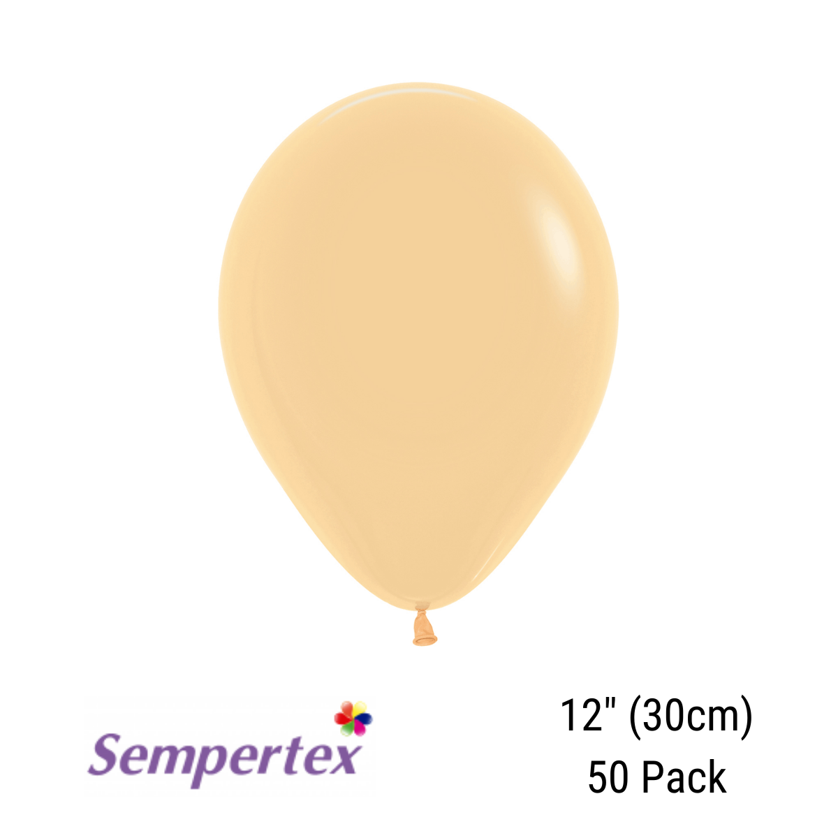 Sempertex Peach Blush 12" Latex Balloons 50pk