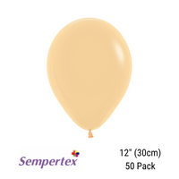 Sempertex Peach Blush 12" Latex Balloons 50pk