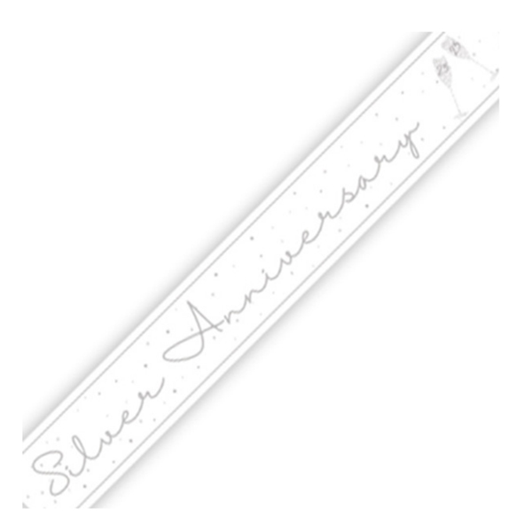 Unique Banner Silver Anniversary 9ft