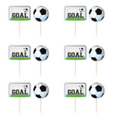 Football Cake Topper 6pk