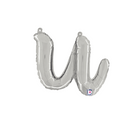 Grabo Foil Balloon Silver 14" Letter U