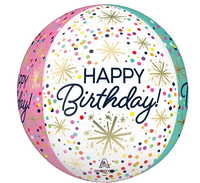 Anagram Confetti Sprinkle 15" Orbz Balloon