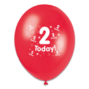 Tiger Feet Age 2 Birthday 10" Balloons 6x8pk