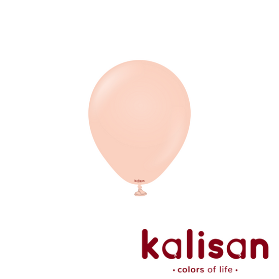 Kalisan Macaron Salmon 5" Latex Balloons 100pk